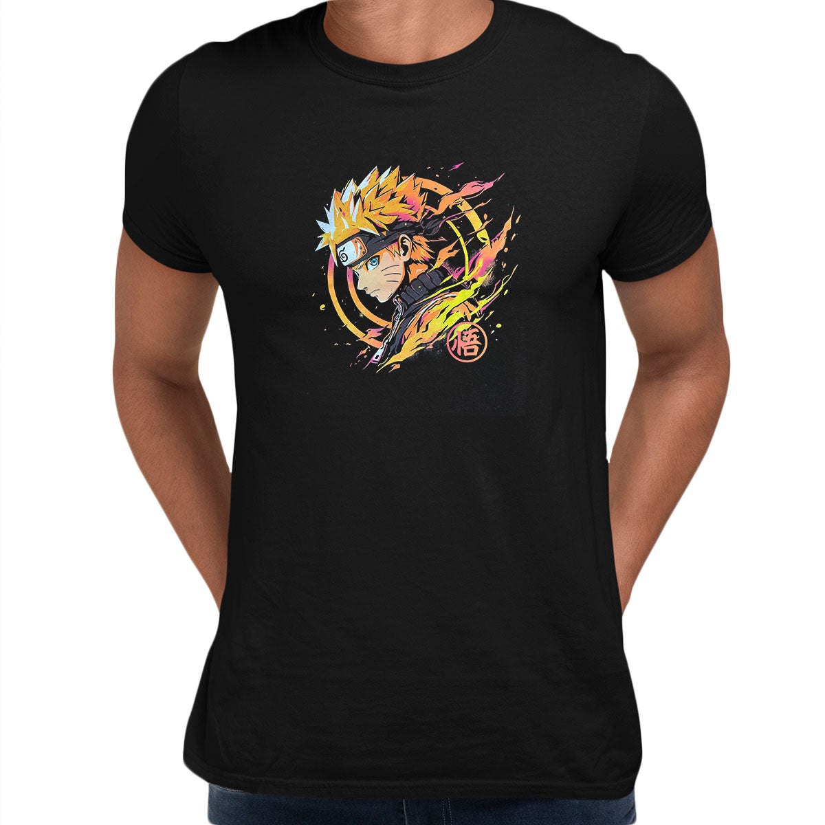 Anime Goku Dragon Ball Super Saiyan Son Adult Kids Short Sleeve Adult Tee S чёрный