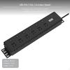 12Outlet PDU Power Strip, Track Socket, Current Protection, 1m Cord 30w USB