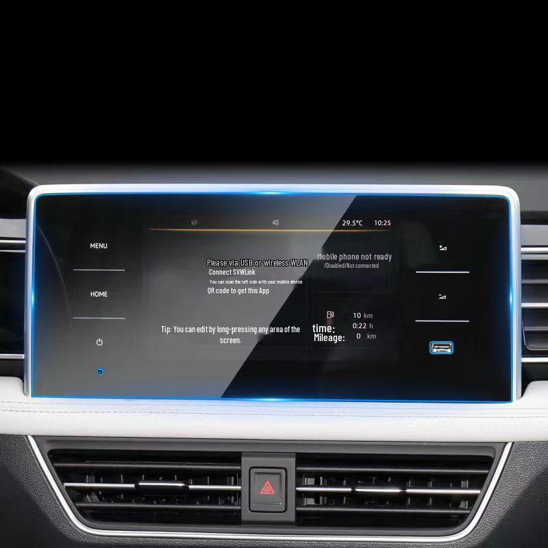 Volkswagen Sagitar Displayschutz: Kratzfeste gehärtete Folie für Navigation und Mittelkonsole.