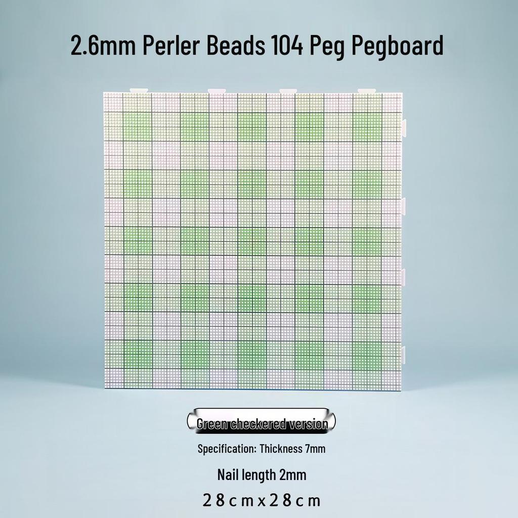 Heat-Resistant 2.6mm Pegboard Nails Set, 104 Pins for Perler Beads Mat Tool