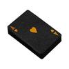 Gold Plated Black PVC Playing Cards: Waterproof, Fold-Resistant, Wear-Resistant, Dirt-Resistant, Washable.