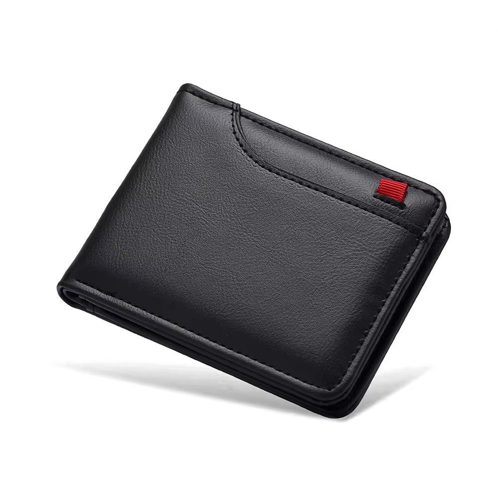 PU kůže Pánské Bifold Peněženky Klasická Kapsa na Mince Jednoduchá Pánská Krátká Peněženka Pánská