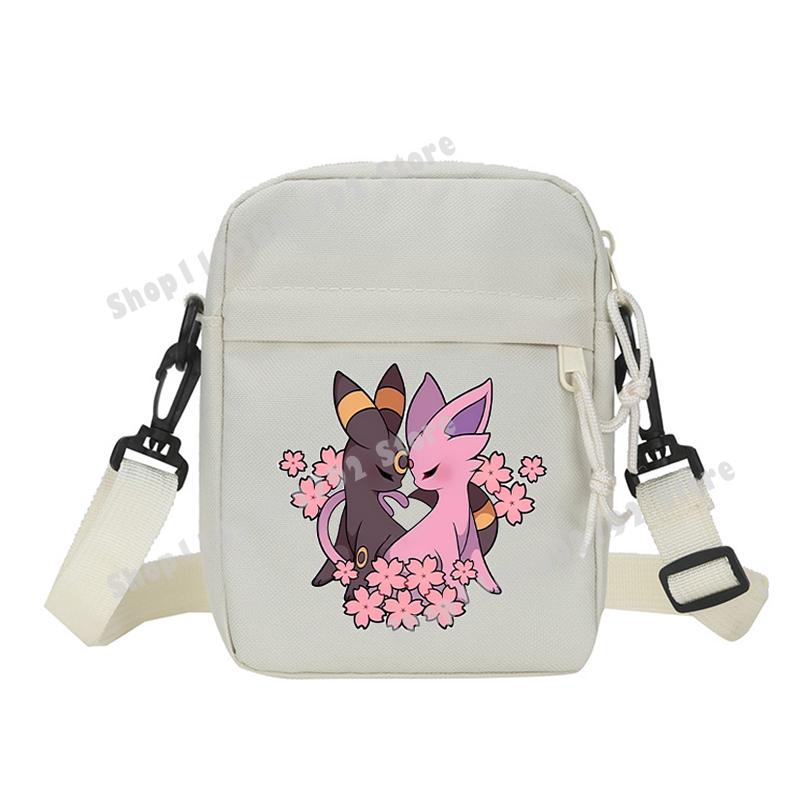 Pokemons Pikachu Shoulder Bag Small Crossbody Satchel Anime Gengar Casual Messenger Sling Bag Men Sports Pouch Boy Birthday Gift