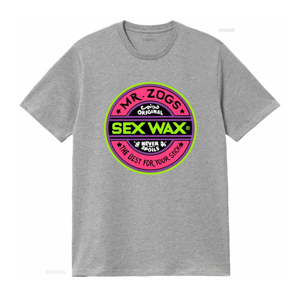 Sex Wax Mr Zogs Original Fluoro Nero T-shirt da Surf Non Si Deteriora Mai Migliore Per il Tuo Stick vintage Lavata Elegante Comoda
