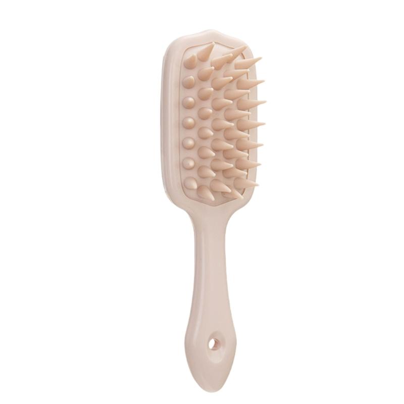 

Hair Scalp Massager Shampoo Brush Scalp Exfoliator Dandruff Brush Massage Combs Detangling Hair with Handle for Women 1 розовый