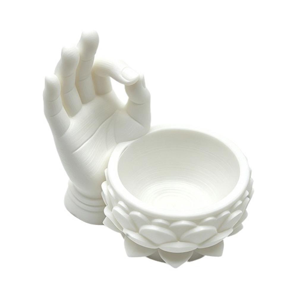 Ok Hand Succulent Planter Creative Jewelry Storage Tray Lotus Shaped Flower Pot  for Yard Garden