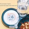 New Pet Anti-Slip Slanted Mouth Cat Bowl Home Style Automatic Drinking Bowl Protects Cervical Spine