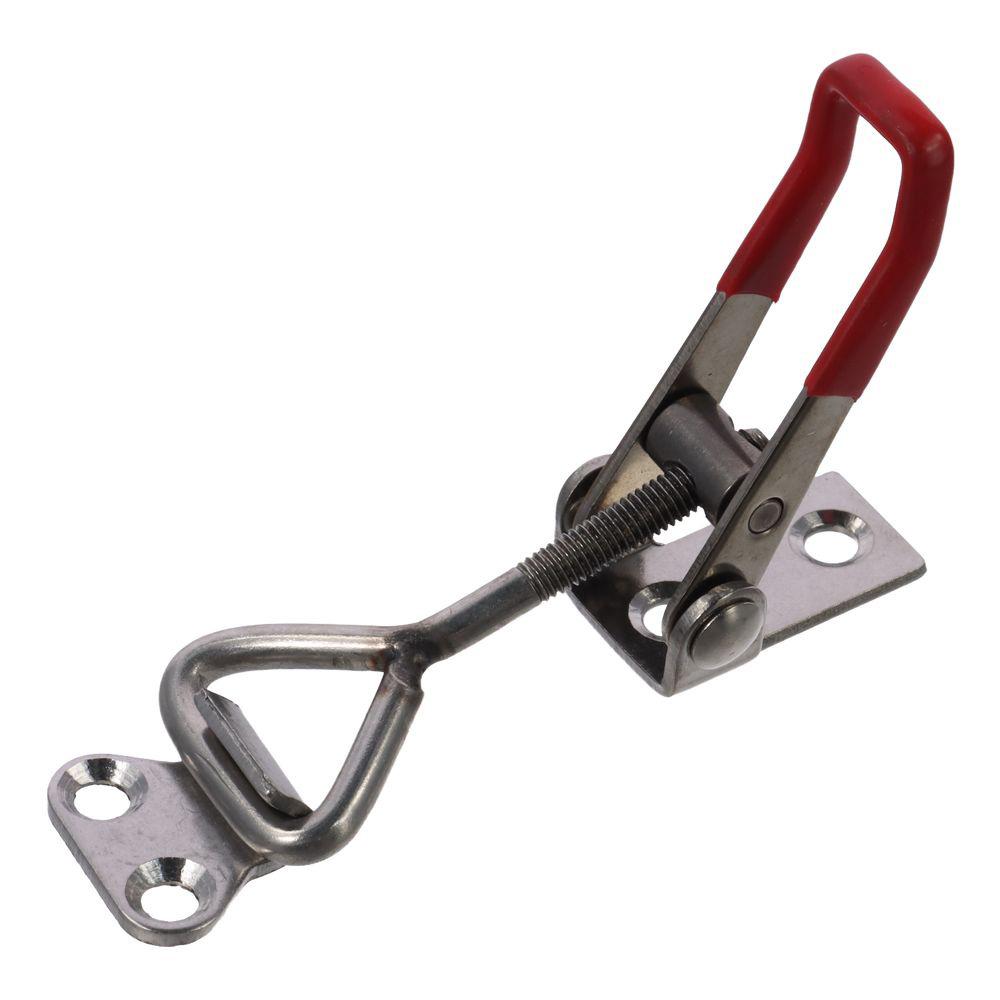 Silver Stainless Steel Latch PVC Plastic Quick Release Lock Buckle Quick Bolt Clamp Worker