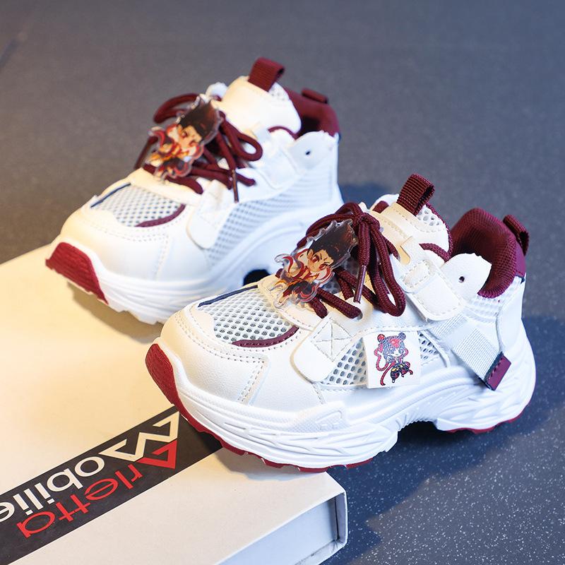 Cartoon Nezha popular all-match spring and summer new breathable all-match boys and girls casual sports shoes dad shoes