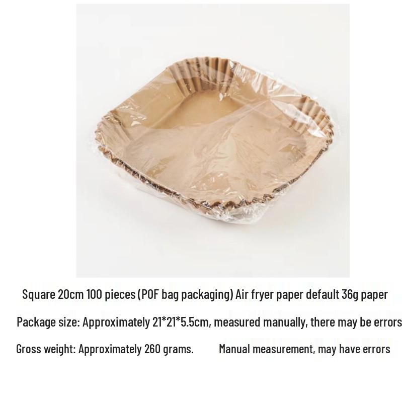 Food Grade Silicone Air Fryer Baking Papers, 16cm-20cm
