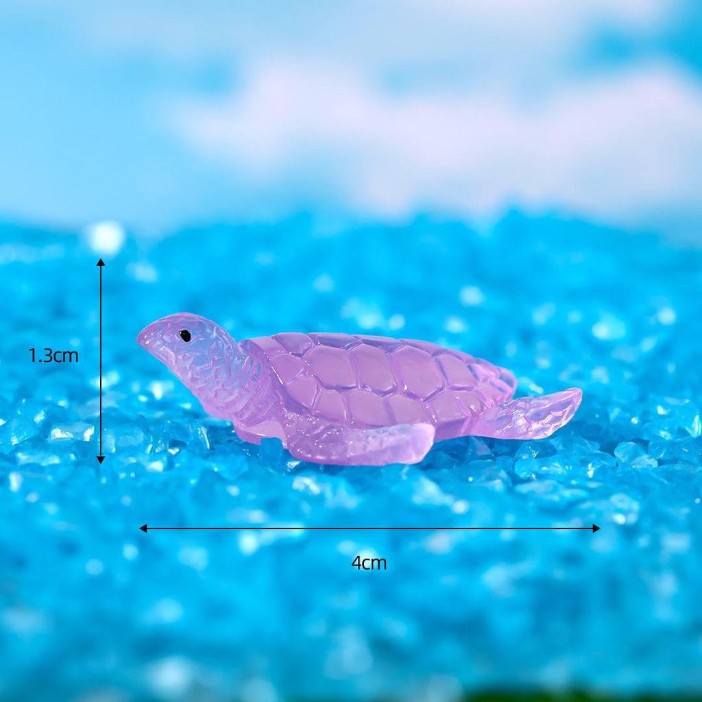 1Pc Luminous Mini Figurine Miniature Panda Frog Miniature Landscape Decoration Luminous In the Dark Miniature Flower Pot Decoration
