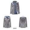 2024 Women's Plus Size Trench Coat with Detachable Hood - Autumn/Winter Collection
