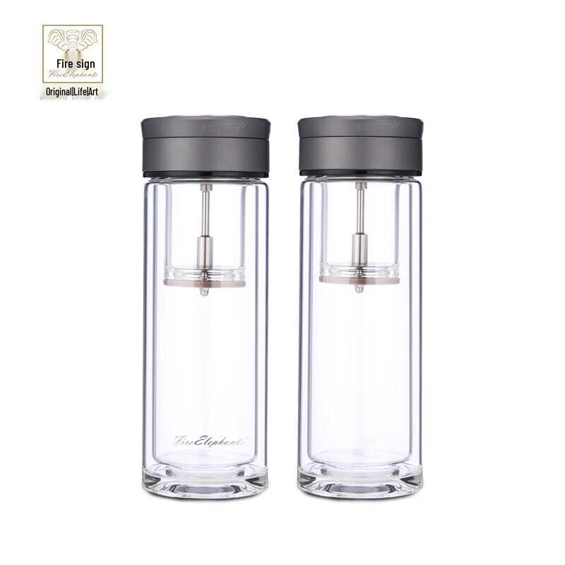 Huoxiang Water Password 350ml Tea Infuser Glass Cup