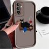 The Lying Black Cat Case for Samsung Galaxy A53 A50 A50S A36 5G A35 A34 A33 A32 A30 A26 A24 A23 A22 A20 A16 A15 A14 A13 4G Cover