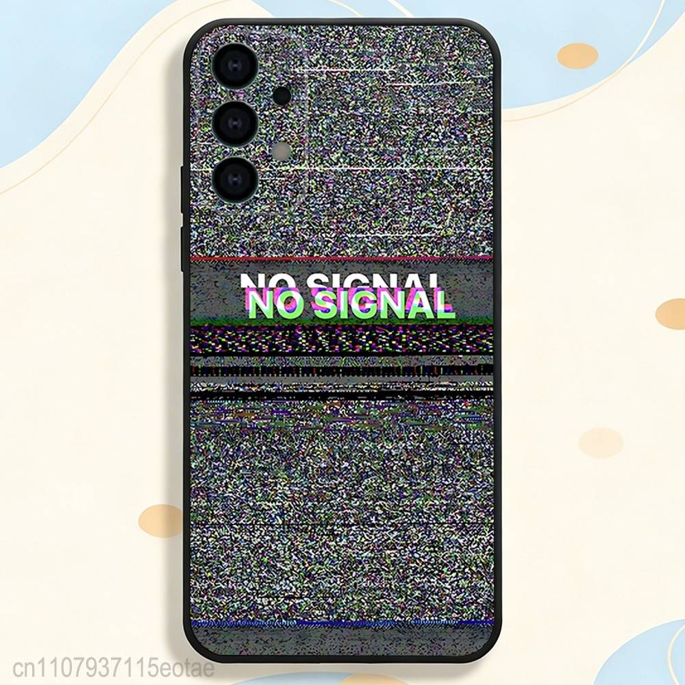 No Signal TV ART Phone Case for Samsung S Series S21 S22 S23 S24 S25 S26 FE Plus Ultra TPU Soft To Skin-friendly Case