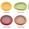Silicone Fruit Storage Box,Reusable Silicone Food Savers Fridge Storage Boxes Keep Fruit and Veg Fresh, 4pcs Storage Box