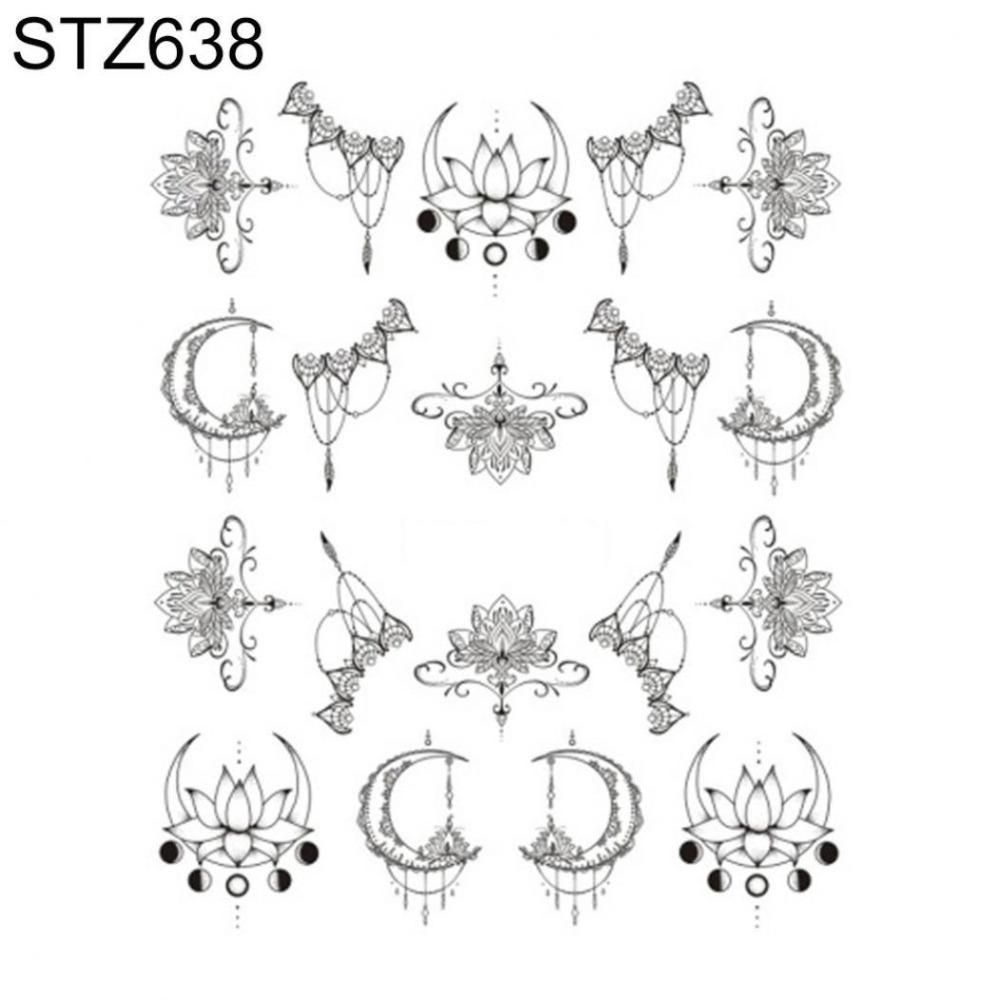 Floral Print Nail Decals Nail Art Decor Gel Polish Animal Sticker Manicure Foils