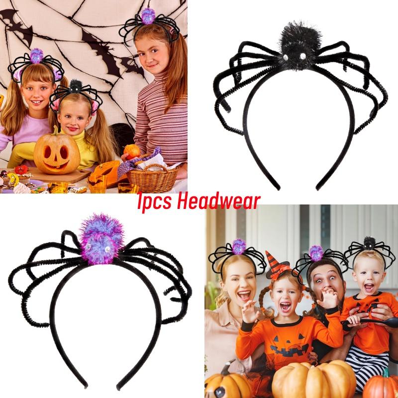 Bandeau Araignée d'Halloween Élégant Accessoire de Costume Parfait Pour un Look Festif
