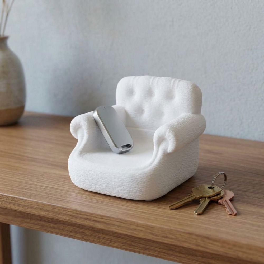 Plastic Couch Jewelry Tray 3D Printed Desktop Trinket Holder Small Sofa Statue Party Supplies