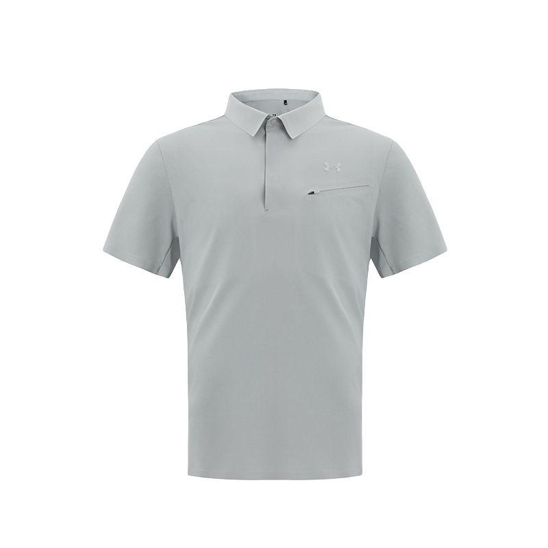 

Under Armour Commute Series Logo Moisture-Wicking Quick-Dry Breathable Short Sleeve Polo Shirt Men tops Distant-Mountain-Gray 15217236-0123 M
