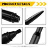 1Set Car Short Bullet Antenna Mast Radio 5.7Inch Black Aluminum For Motorcycles Cars Street Rods Car Accessories