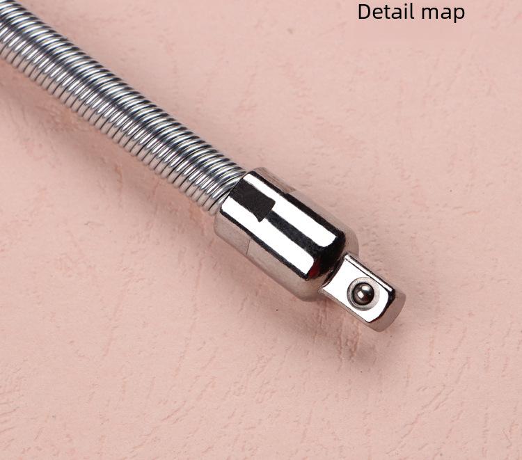 Elastic 1/4" Soft Extension Rod - 6.3mm Spring Connector Sleeve Tool