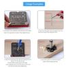 Aluminium Zinc Zinc Alloy Concealed Hinge Hole Template Perfect Hole Puncher Drill Guide Locator  Woodworking