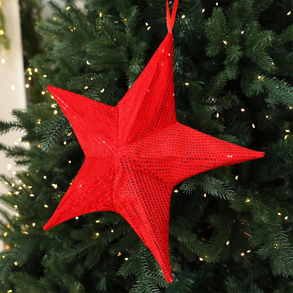 Folding Tree Top Star Christmas Tree Decoration Christmas Ornaments