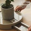 Round Caster Flower Pot Moving Tray Non Slip And Stable With Drainage Tray Suitable For Indoor And Outdoor Use Keeps Clean