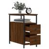 Tables de chevet - Maison Exclusive - Lot de 2 - Chêne marron - Bois d'ingénierie 30x60x60 cm