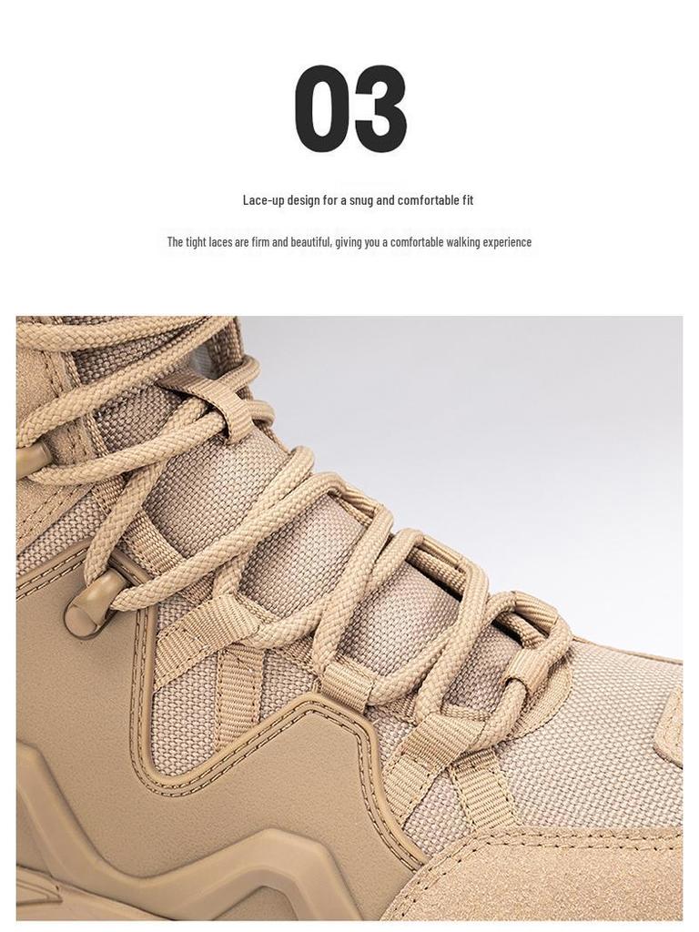 Men's Waterproof Russian Tactical Combat Boots - Wear-Resistant Non-Slip Hiking & Mountaineering Shoes