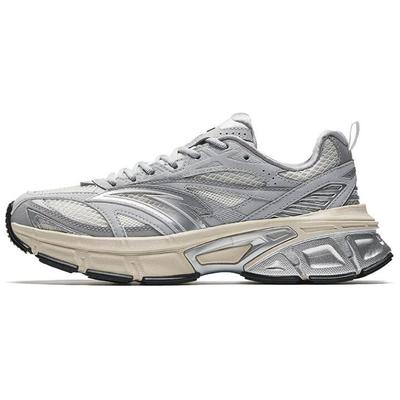 Comfortable Retro Wear-Resistant Shock Absorbing Warm Low-Top Casual Shoes Women Sneaker White Gray Silver 122518895-5