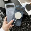 Washed Color Denim Jeans Magnetic Phone Case For Google Pixel 9 8 XL 8A 7 7A Pro For Magsafe Shockproof Frameless Cooling Cover