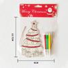 Christmas DIY Cartoon Wooden Easel: Creative Colorful Doodle Board Hanging Decoration