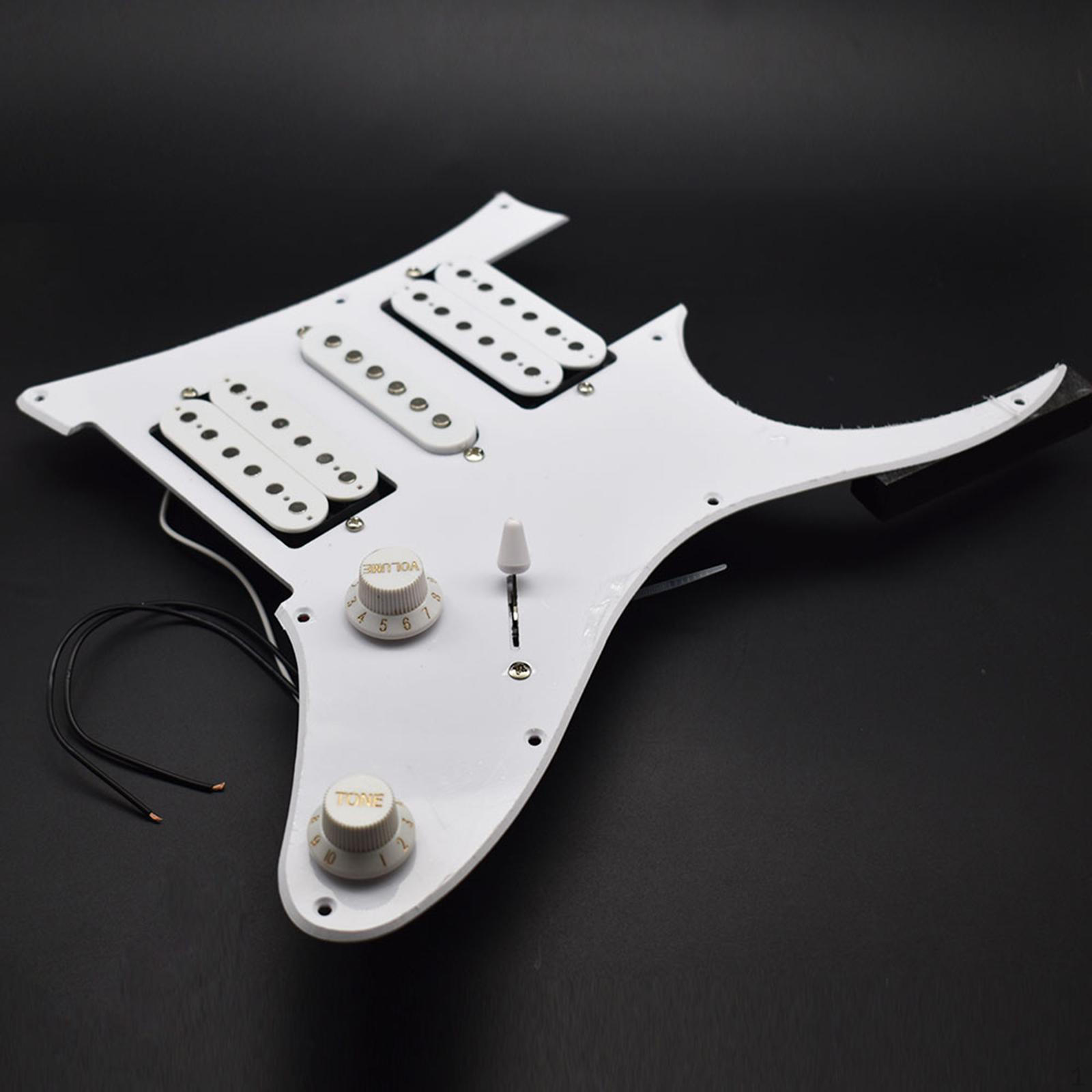 

Electric Guitar Pickup Pickguard Electronic Components, Durable Wear Resistant Loaded білий