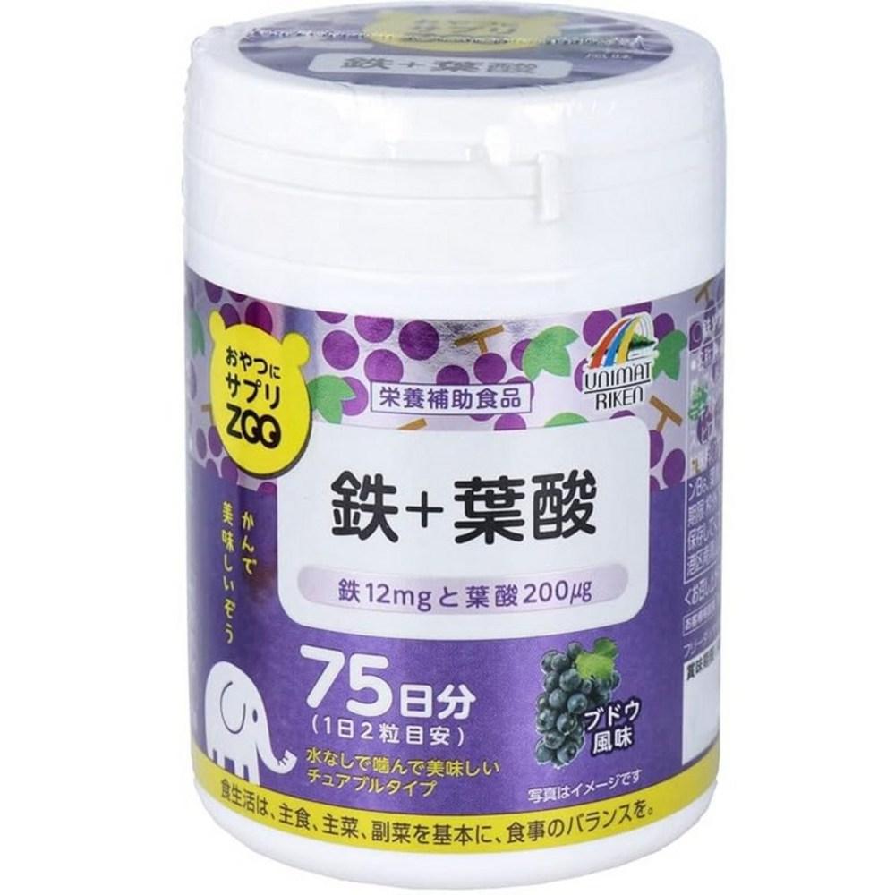 Uni Mat Ricken Snack Sapree ZOO Iron + Folic Acid 150g, 1 Pcs