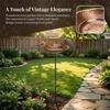 Rust-Proof Bird Bath Bowl Easy To Clean Patio Yard Lawn Decor Bird Feeding Bowl  Home Garden