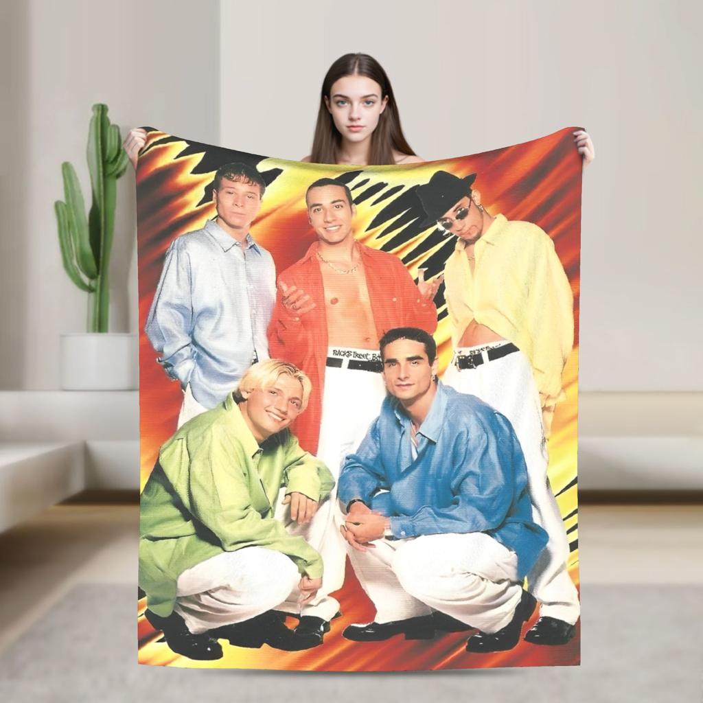 BSB Backstreet Boys Band Blanket Quality Warm Soft  Throw Blanket Autumn Decorative Living Room Funny Bedspread