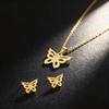 European Fashion Star & Moon Clavicle Necklace and Earring Set
