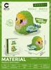 Parrot Micro Building Blocks Bird Cockatiel Budgerigar DIY Assembled Pigeon Macaw 3D Model Mini Brick Figures Toys For Kids