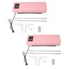Smart Wall Heater Multifunctional Mobile Dual Use Heating Cooling Electric Wall Heater for Bedroom Living Room Shower Room Pink