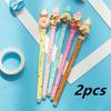 New Creative Gel Pen Set Kawaii Stationery Doughnut Polar Bear Erasable Pens Back To School Students Cute Gift Writing Supplies