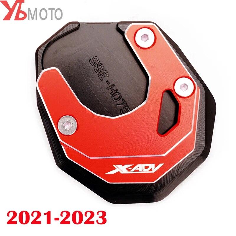 New Motorcycle CNC Foot Support Extension Plate Side Stand Enlarge Pad for HONDA X ADV XADV 750 XADV750 2017 2018-2023  2022