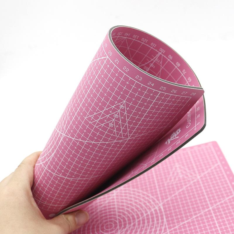 1Pc A5 Self Healing PVC Cutting Mat Workbench Patchwork Cut Pad Sewing Manua Knife Engraving Leather Cutting Board Side Underlay