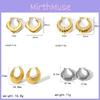 Modern Geometric Stainless Steel Ear Jewelry For Women Trendy Accessories For Daily Wear