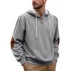 Men's Casual Composite Loose Fitting Pullover Solid Color Hooded Sports Thick Hoodie