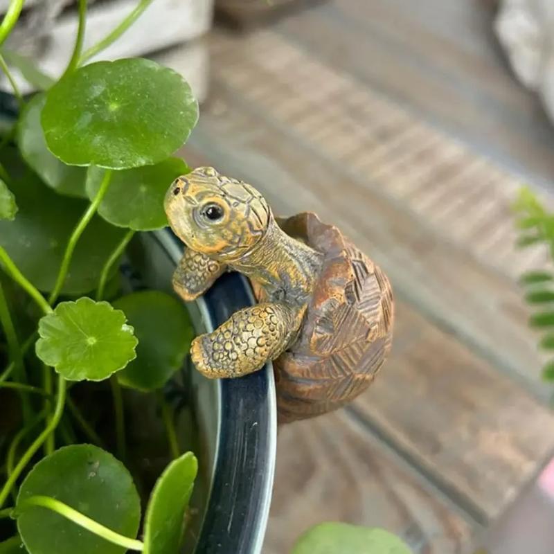 1/2pcs Simulated Turtle Resin Potted Ornament Outdoor Garden Courtyard Pool Decoration Chinese Feng Shui Decoration
