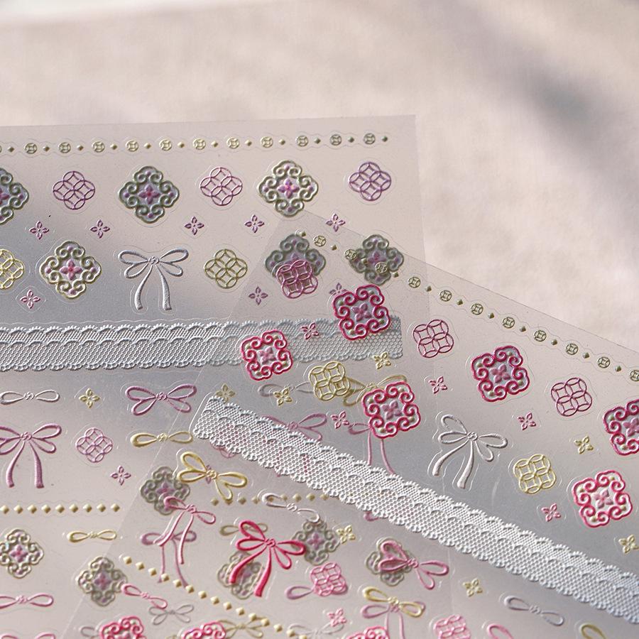 Ferro Fundițe Japoneze Autocolante 3D pentru Unghii M-908: Adeziv mat cu ștanțare la cald