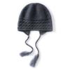 Autumn and winter cashmere knitted hat warm and cold ear protection fashion wool hat outdoor cycling hat bag head hat cold hat