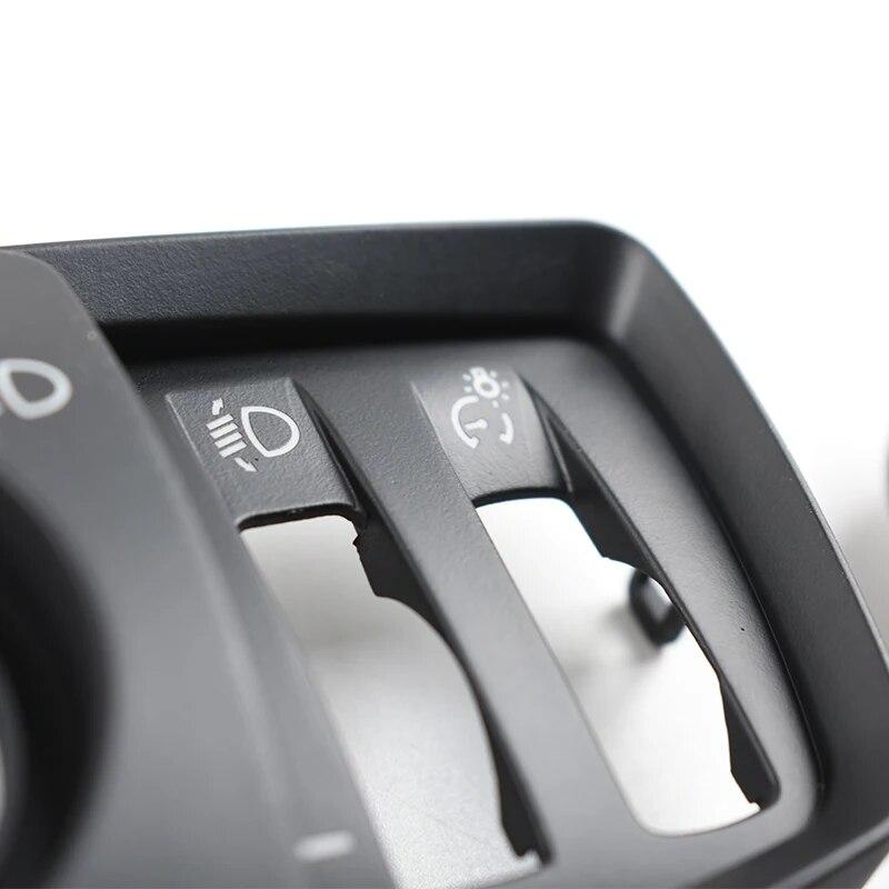 LHD Car Interior Accessories Headlight Lamp Switch Cover Trim For BMW 1 2  3 4 5 7 Series F10 F11 F18 F01 F30 F35 F34 F20 X3 X4